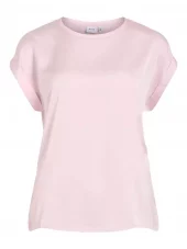 Vila Villlette s/s Satin top, rosa
