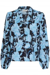 Kaffe KAsasia Blouse, blåmønstret