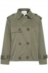 My Essential Wardrobe Mira Short Trenchcoat, grønn