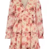 Vila Viemsa l/s Short Dress, mønstret