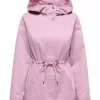 JDY River Life Parka Jacket OTW, rosa