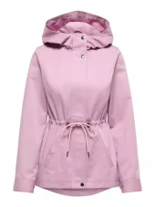JDY River Life Parka Jacket OTW, rosa