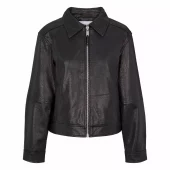 Soft Rebels SRAkala Jacket, sort skinn