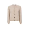 Soft Rebels Allison O-neck cardigan knit, beige