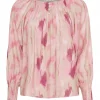 Isay Ane Button Blouse, rosa