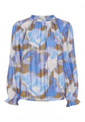 Isay Tanna Printed Blouse, blå