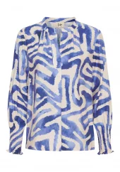 Isay Ane Printed Blouse, blå