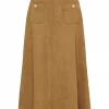 Isay Kaja Skirt, "semsket" brun