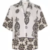 Isay Ane Button Shirt, hvit/mønster