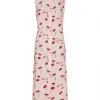 Isay Manny Dress, kjole med belte, rosa