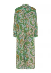 Isay Lotta Shirt Dress, grønn paisley