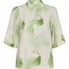 Isay Ane Placket Blouse, grønn