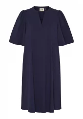 Isay Sigga Poplin Dress, marineblå