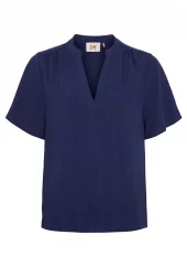 Isay Pearl s/s Blouse, marineblå