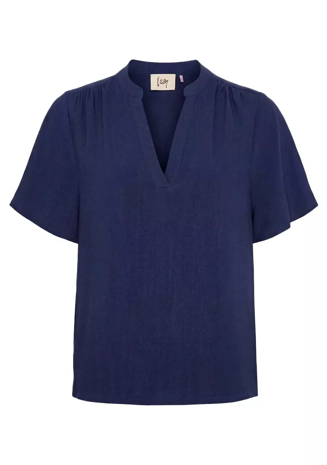 Isay Pearl s/s Blouse, marineblå