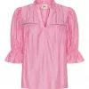 Isay Marie s/s Blouse, rosa