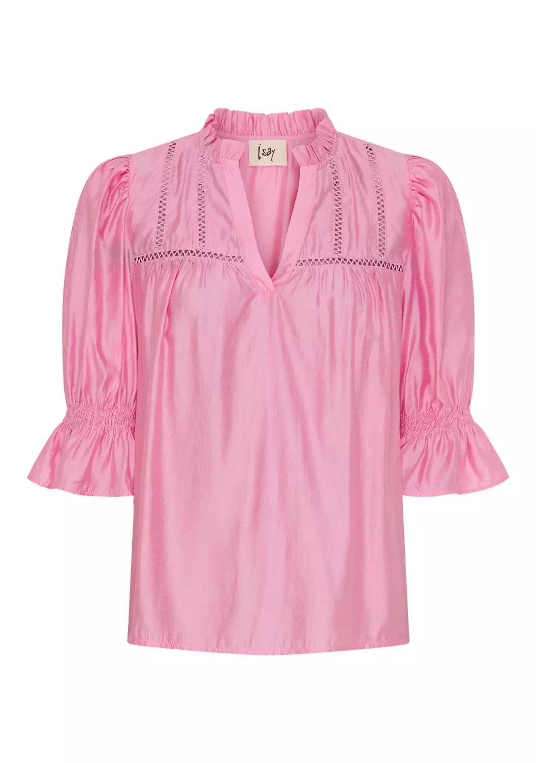 Isay Marie s/s Blouse, rosa