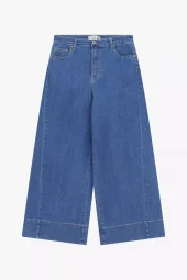 Please Jane Denim Cropped, high wide, denimblå