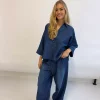 Continue Augusta Chambre, mørk denimblå