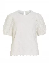 Vila Visasha O-neck Top, hvit