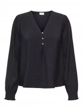 JDY Julie Life L/S V-neck Top, sort