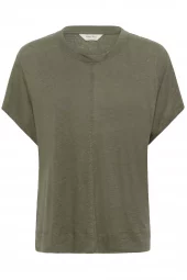 Part Two Anemona T-shirt, t-skjorte i linblanding, grønn