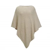 Vannucci Poncho strikket, camel