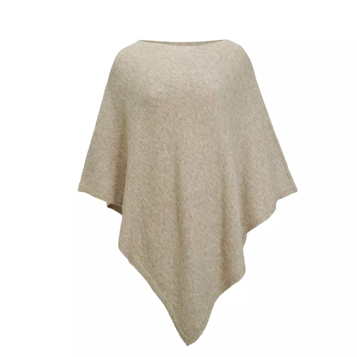 Vannucci Poncho strikket, camel