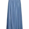 JDY Jasper MW maxi skirt, denimblå