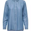JDY Jasper L/S Shirt, denimblå