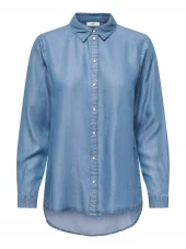JDY Jasper L/S Shirt, denimblå