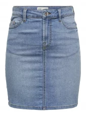 JDY Moon HW reg skirt, denimblå