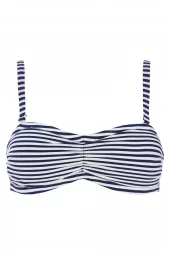 Damella Olivia bikinioverdel, marineblå stripet