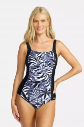 Damella of Sweden Badedrakt, black/white/blue