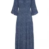 Isay Chantel Dress, blå blomster