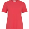 Vila Vinora s/s T-shirt, rød