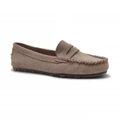 Vannucci Ladie's Loafer, leather, beige
