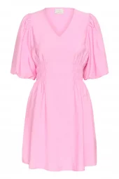 Kaffe Kaneema Short Dress, V-hals kjole, rosa