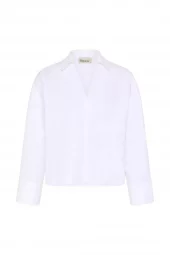 My Essential Wardrobe Sunna Boxy Short Shirt, hvit