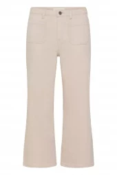 Kaffe Kabrook Cropped HW jeans, beige