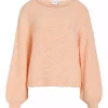 Vila Vimary l/s knit Pullover, fersken