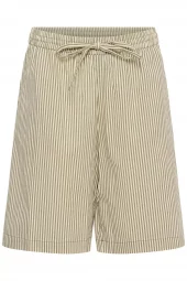 Kaffe Naya Striped Shorts, brun stripete
