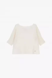 Pleace Boatneck sweater, offwhite