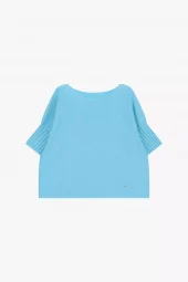Pleace Boatneck Sweater, turkis