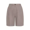 MSCH Viana Ginia HW Shorts, linblanding, brun