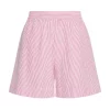 MSCH Felicity HW Shorts, stripet rosa/hvit