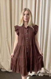 Continue Audrey Dress, brun