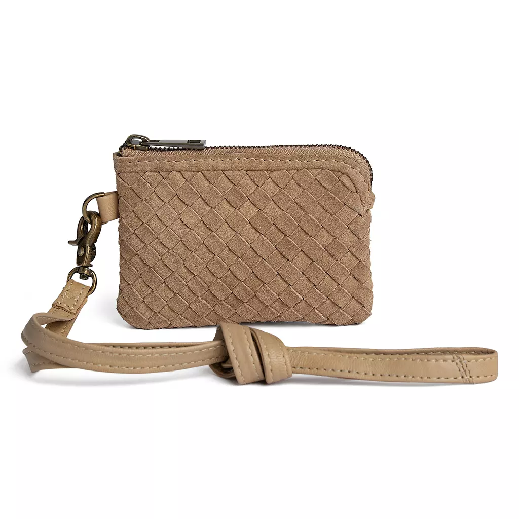 Depeche Berlin purse, beige, semsket