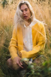 Raus Amalie Cardigan, gul