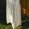 Raus Astrid HW Skirt, grønn blomstret